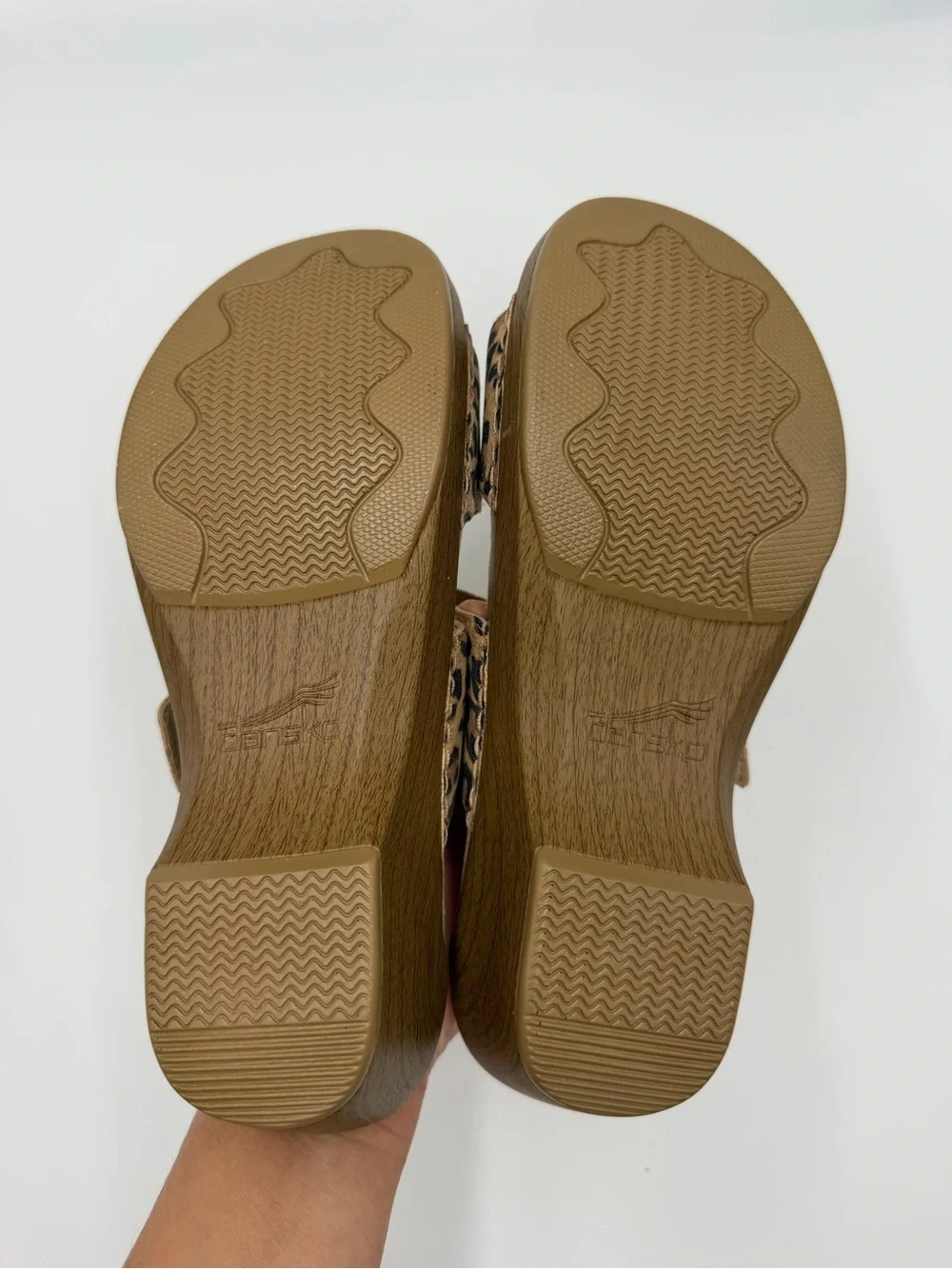 NEW Dansko Leopard Sophie Suede Sandals 37